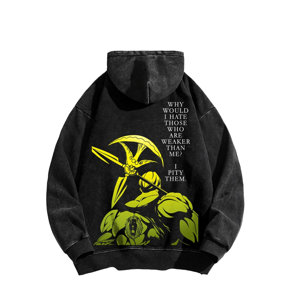 Seven Deadly Sins Unisex Washed Hoodie 2601009587