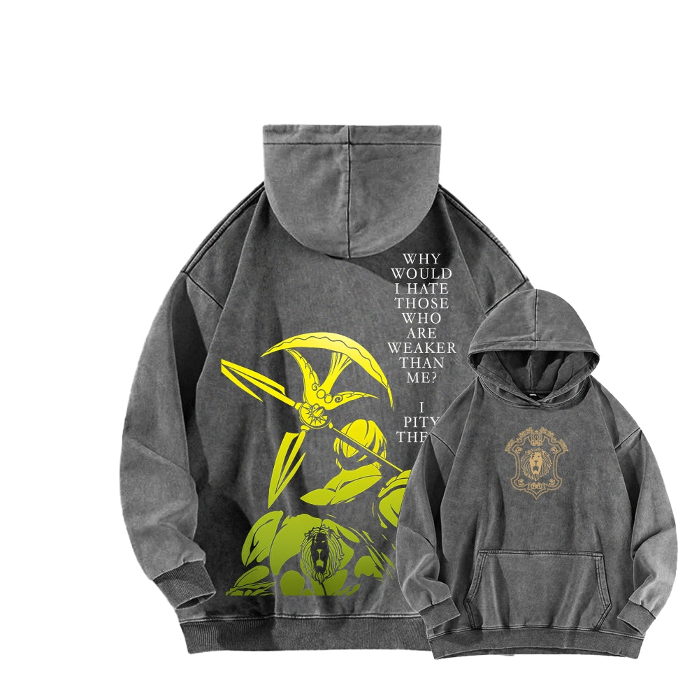 Seven Deadly Sins Unisex Washed Hoodie 2601009587