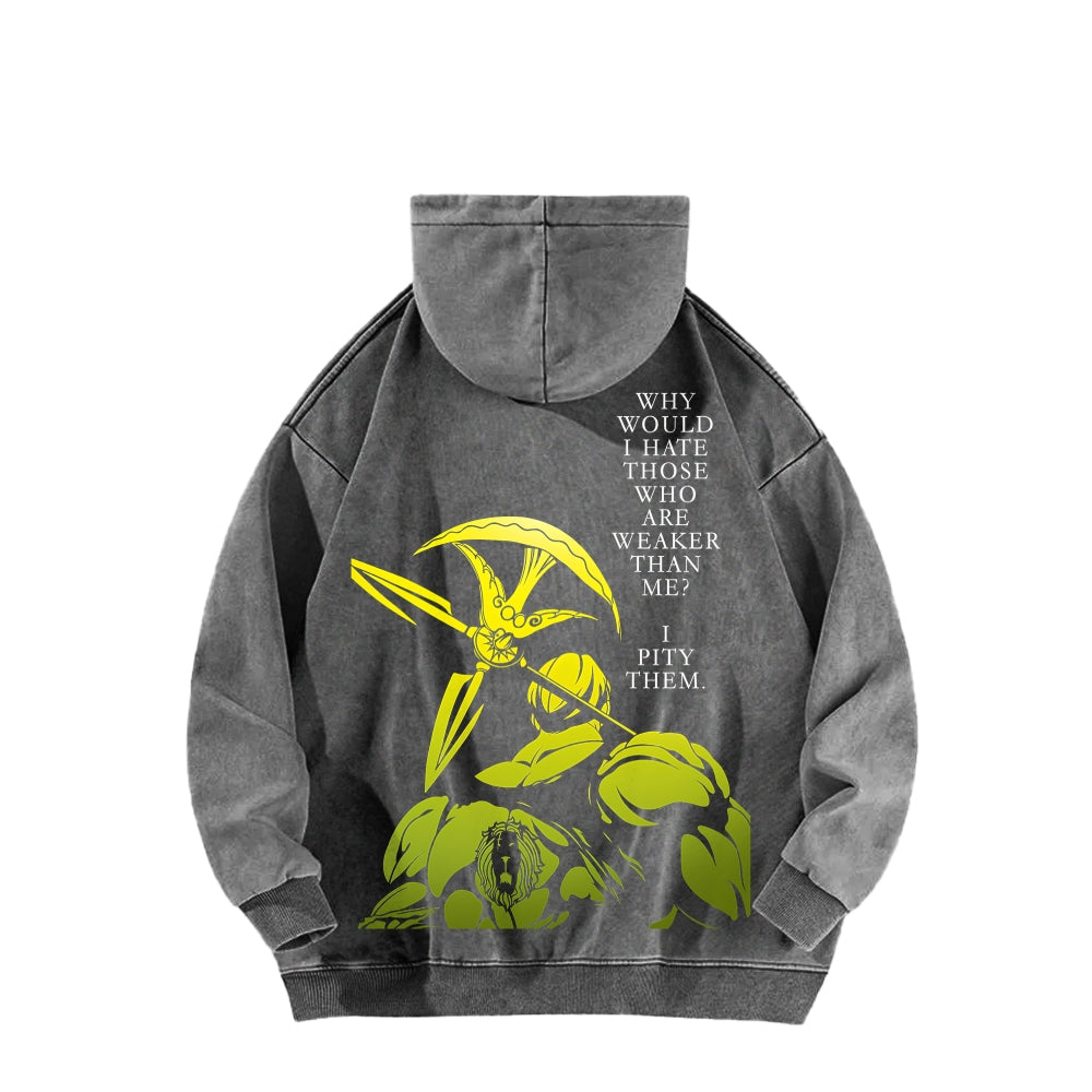 Seven Deadly Sins Unisex Washed Hoodie 2601009587