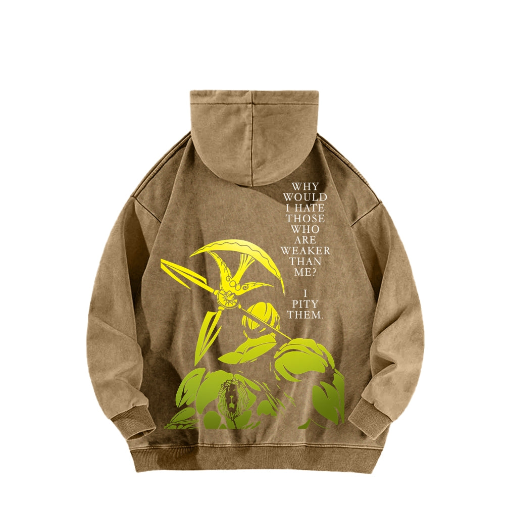Seven Deadly Sins Unisex Washed Hoodie 2601009587