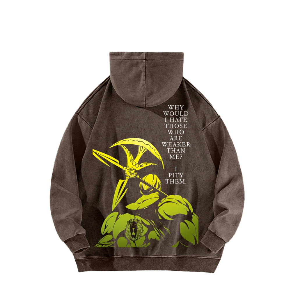 Seven Deadly Sins Unisex Washed Hoodie 2601009587