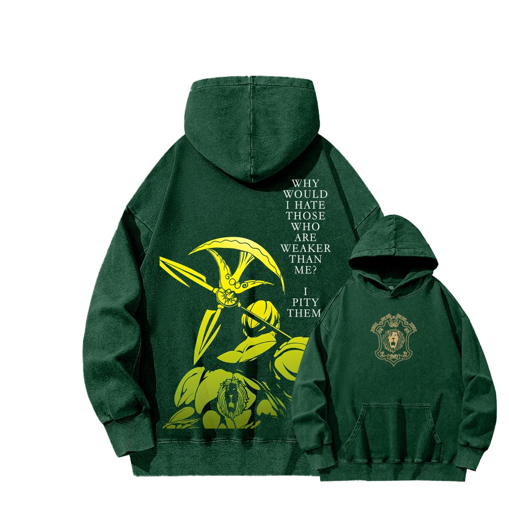 Seven Deadly Sins Unisex Washed Hoodie 2601009587