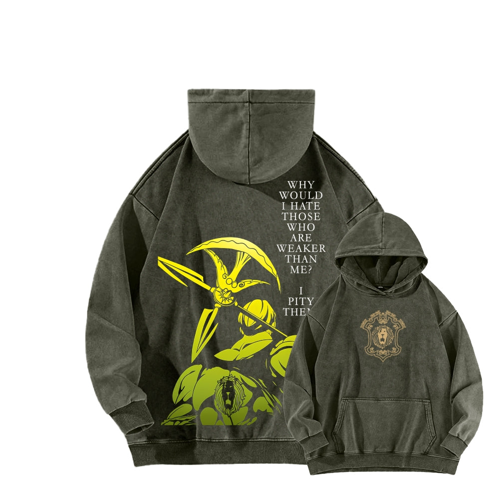 Seven Deadly Sins Unisex Washed Hoodie 2601009587