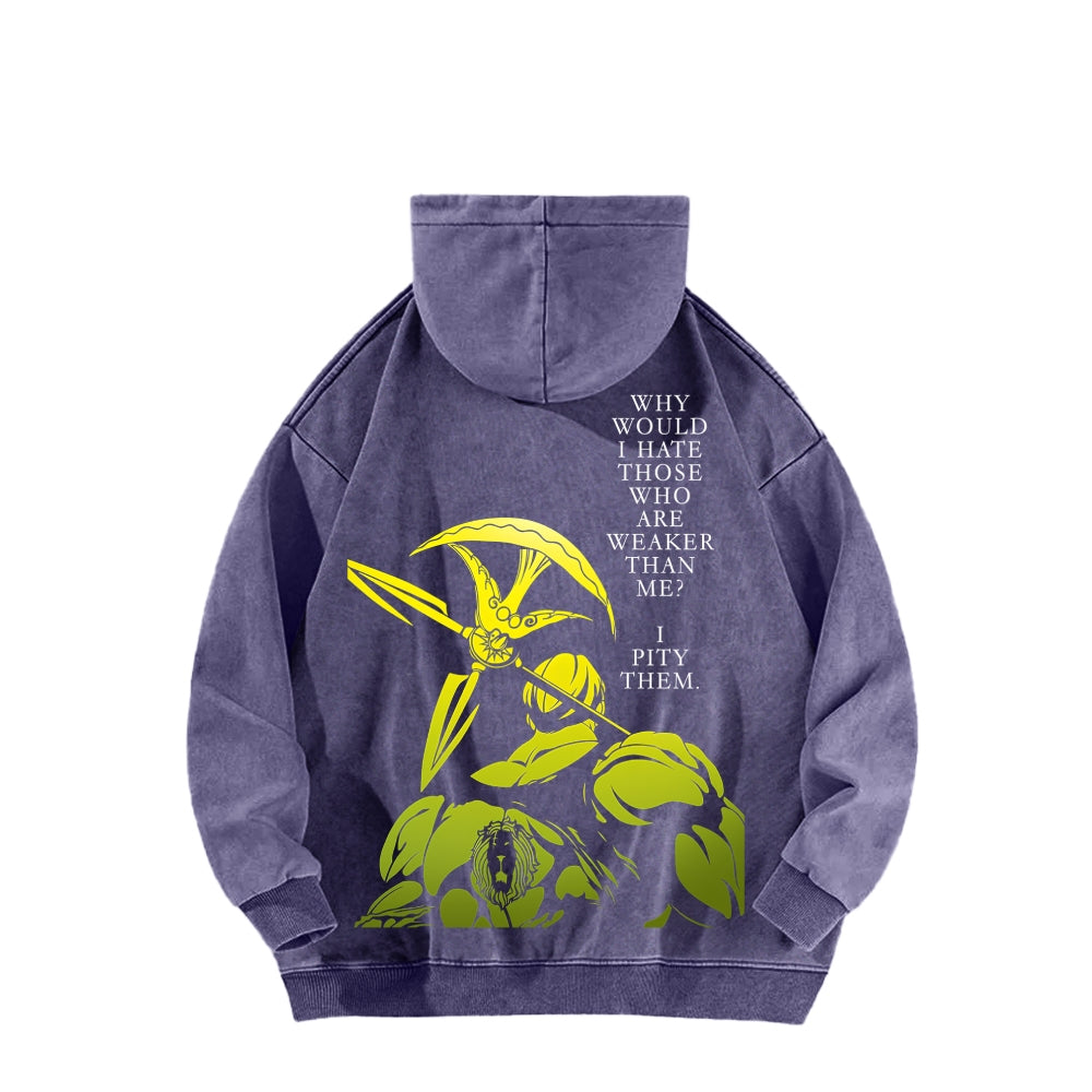 Seven Deadly Sins Unisex Washed Hoodie 2601009587