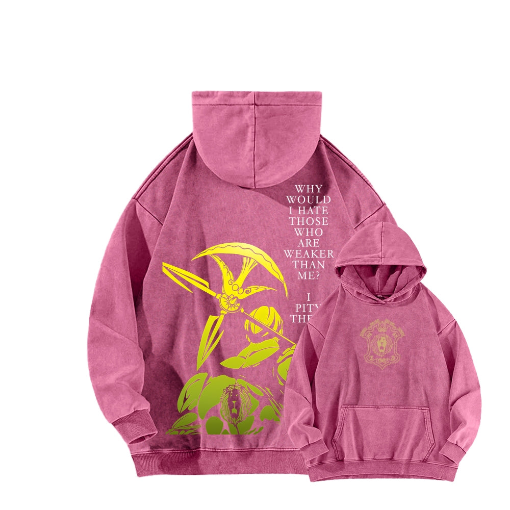 Seven Deadly Sins Unisex Washed Hoodie 2601009587