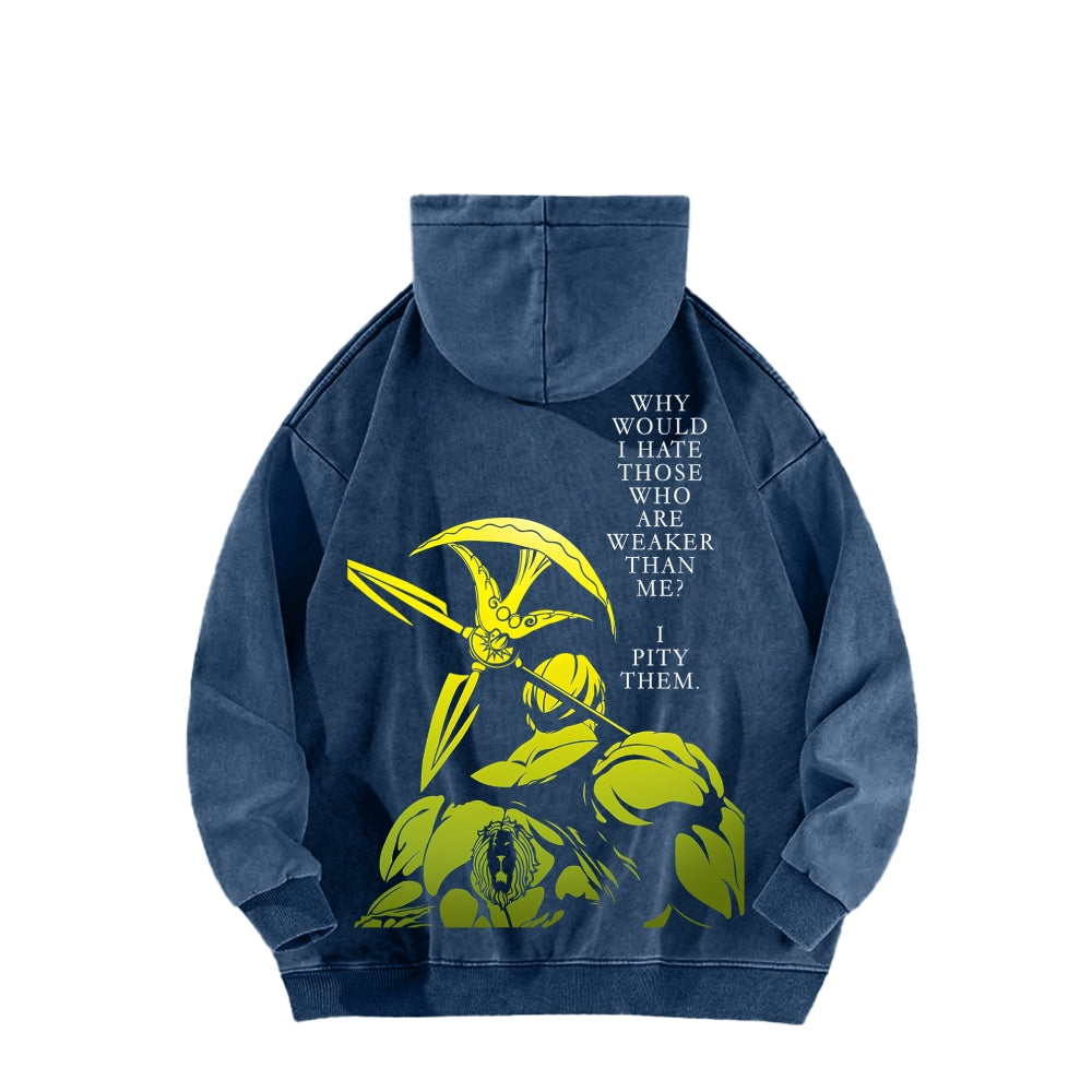 Seven Deadly Sins Unisex Washed Hoodie 2601009587
