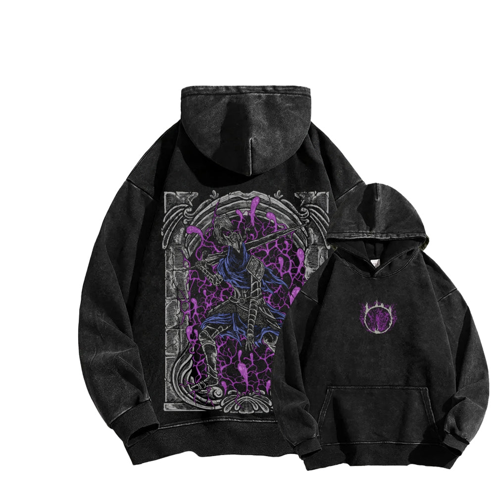 Dark Souls Unisex Washed Hoodie 2601009838