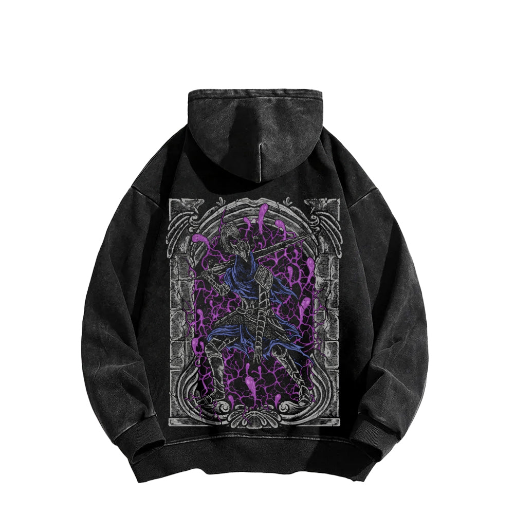Dark Souls Unisex Washed Hoodie 2601009838