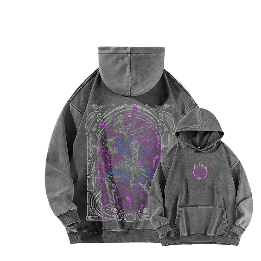 Dark Souls Unisex Washed Hoodie 2601009838
