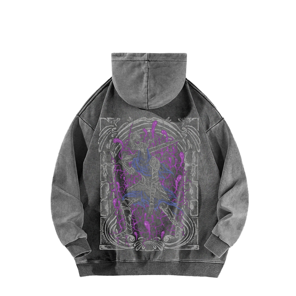 Dark Souls Unisex Washed Hoodie 2601009838