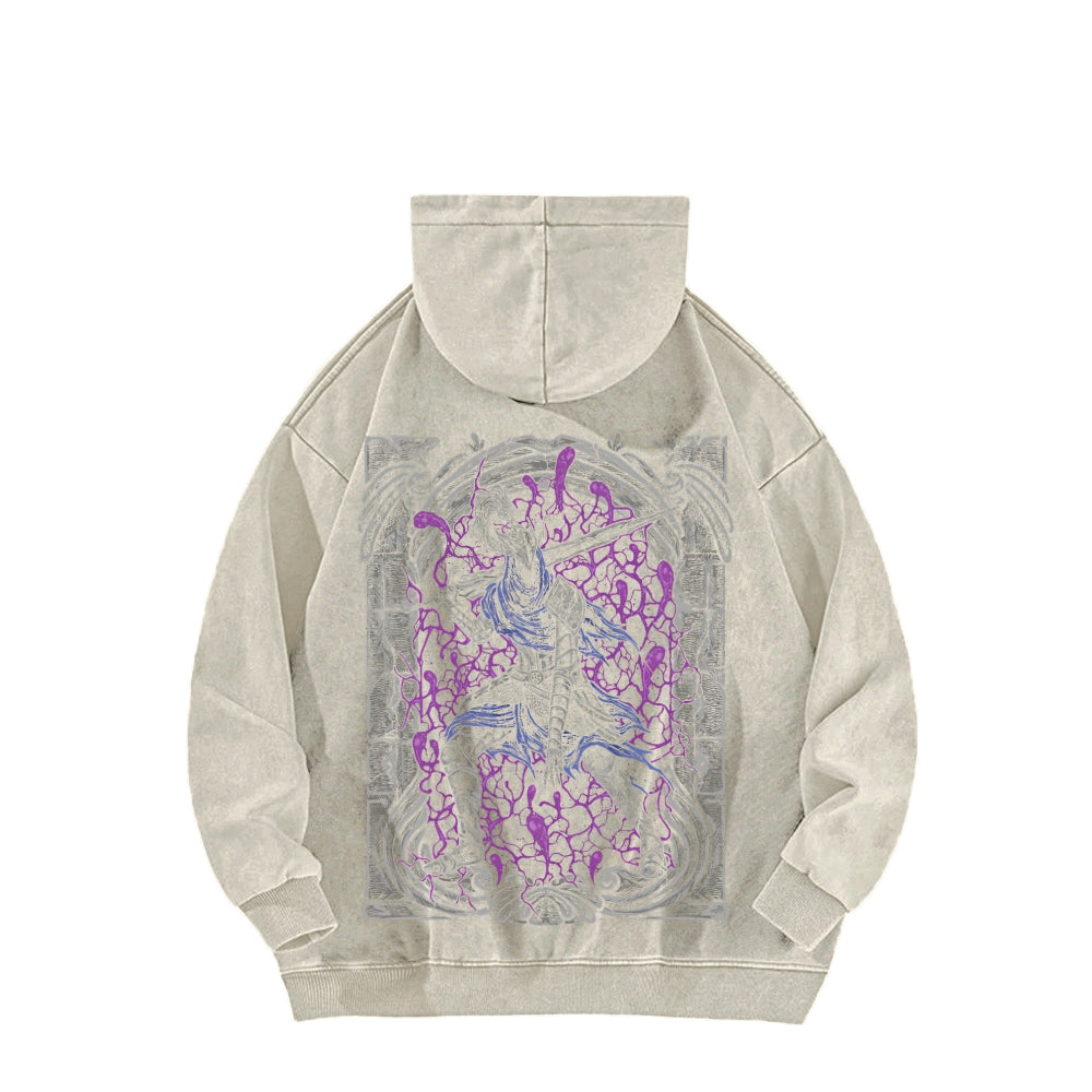 Dark Souls Unisex Washed Hoodie 2601009838