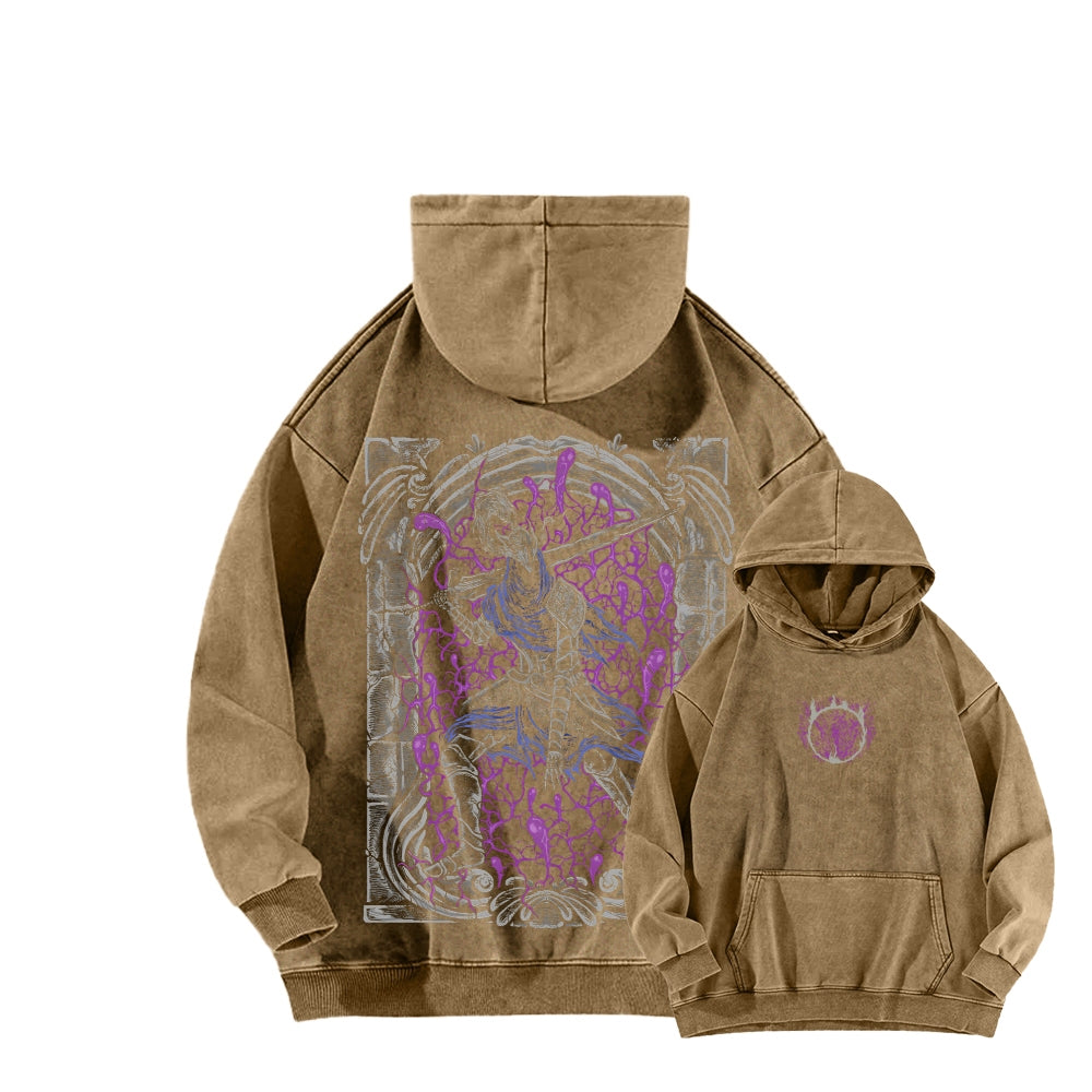 Dark Souls Unisex Washed Hoodie 2601009838