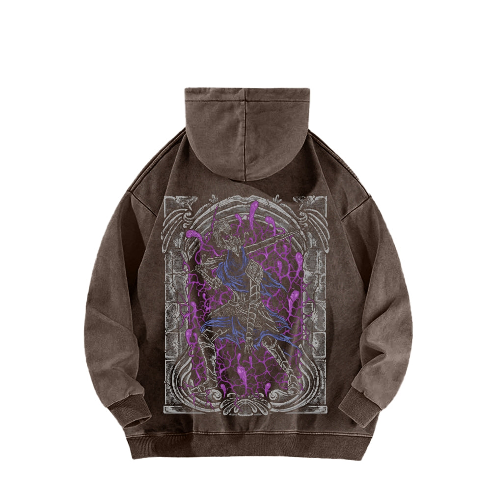 Dark Souls Unisex Washed Hoodie 2601009838