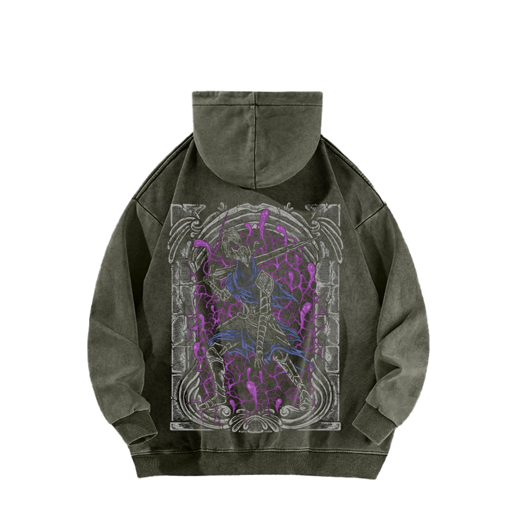 Dark Souls Unisex Washed Hoodie 2601009838