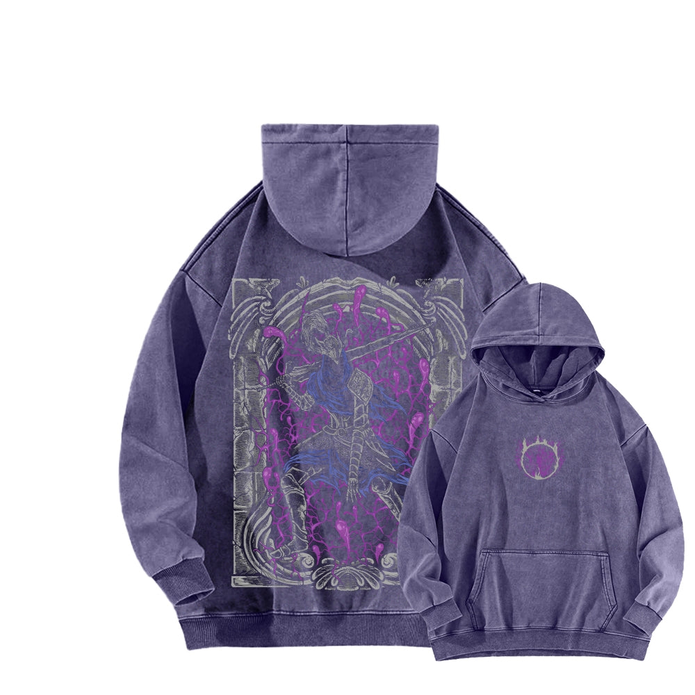 Dark Souls Unisex Washed Hoodie 2601009838