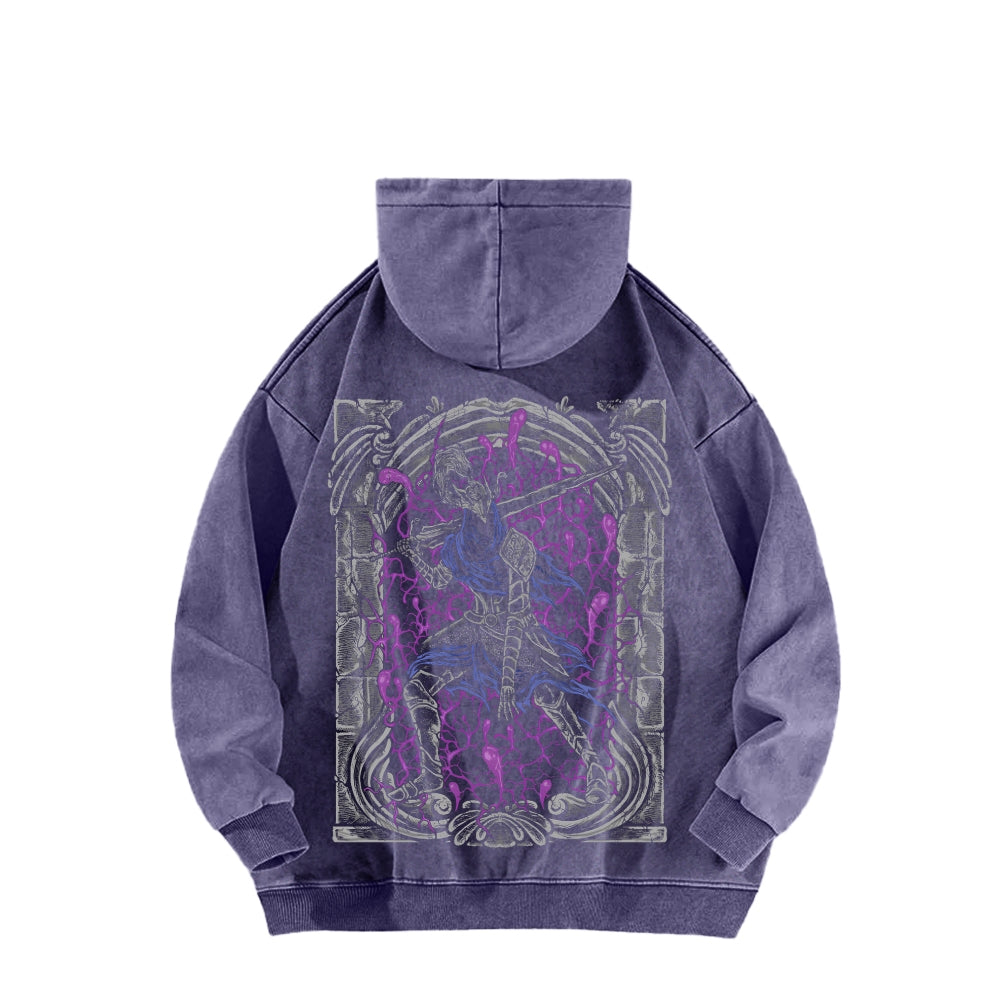Dark Souls Unisex Washed Hoodie 2601009838