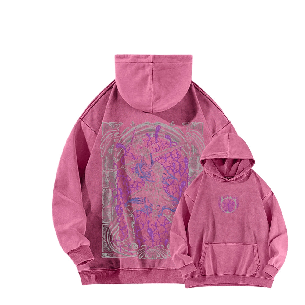 Dark Souls Unisex Washed Hoodie 2601009838