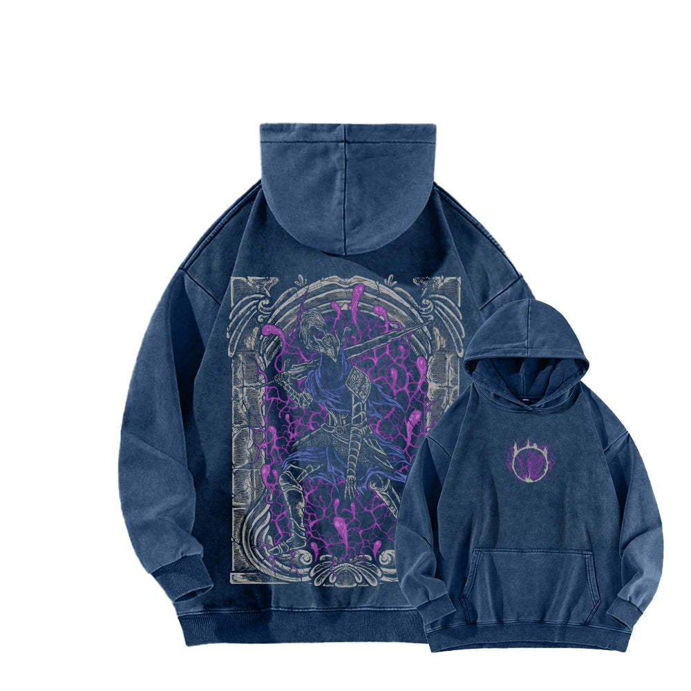 Dark Souls Unisex Washed Hoodie 2601009838
