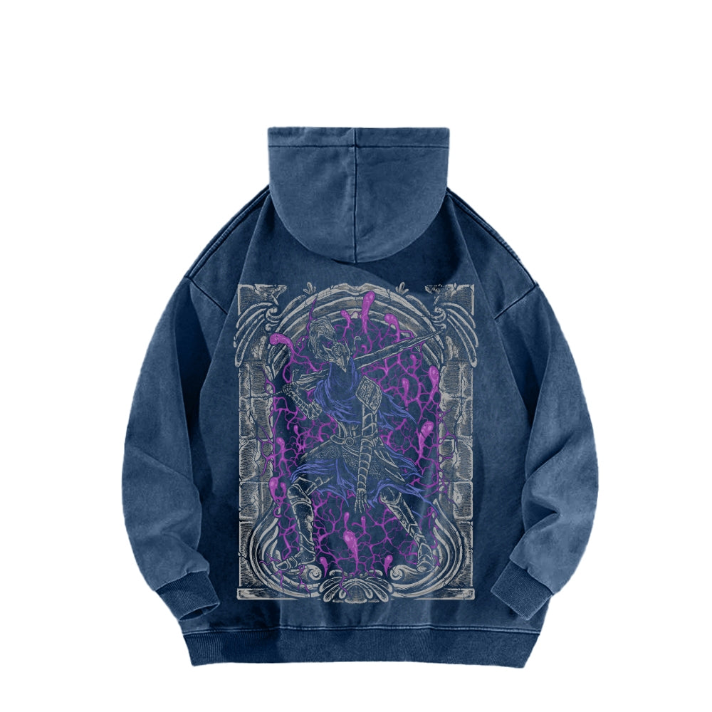 Dark Souls Unisex Washed Hoodie 2601009838