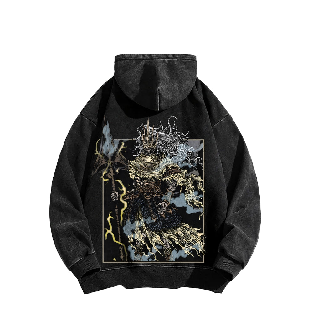 Dark Souls Unisex Washed Hoodie 2601009856