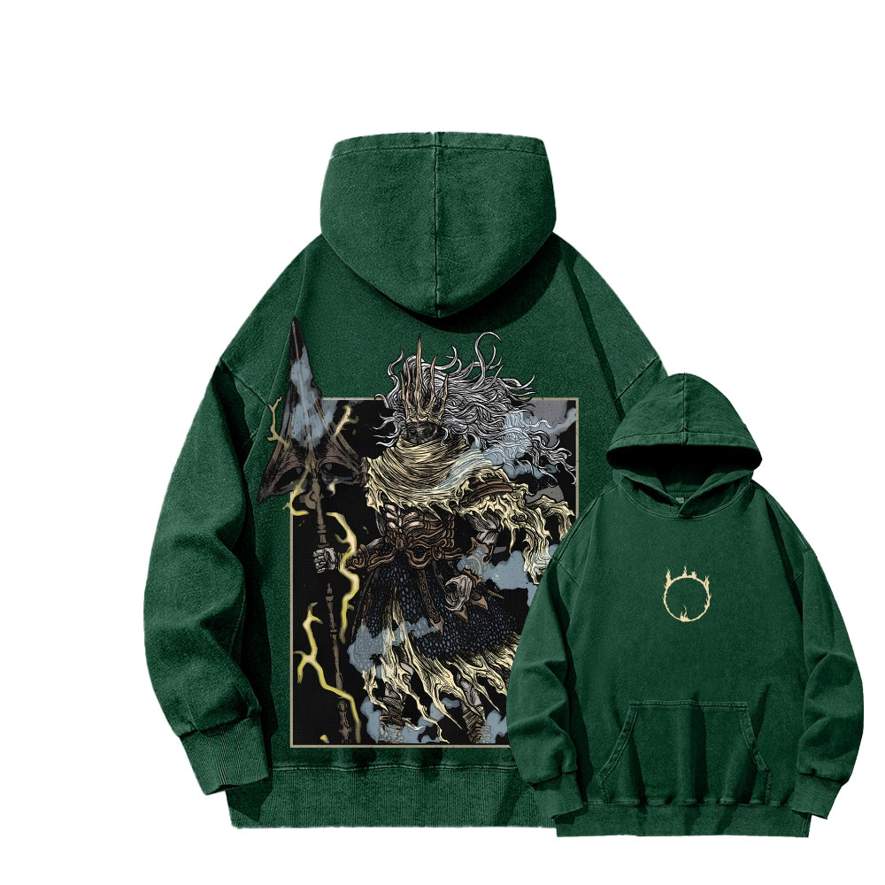 Dark Souls Unisex Washed Hoodie 2601009856