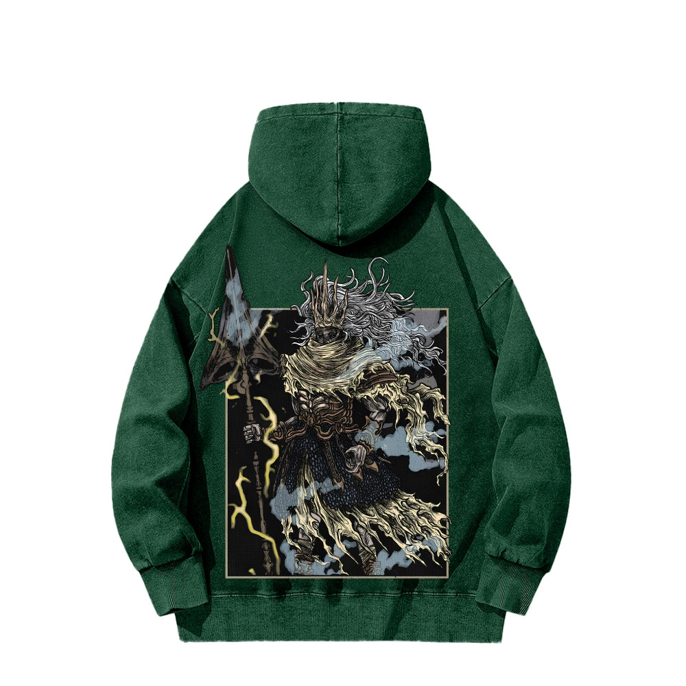 Dark Souls Unisex Washed Hoodie 2601009856