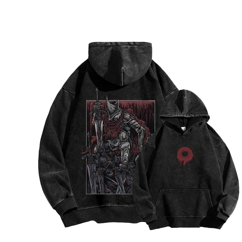 Dark Souls Unisex Washed Hoodie 2601009857