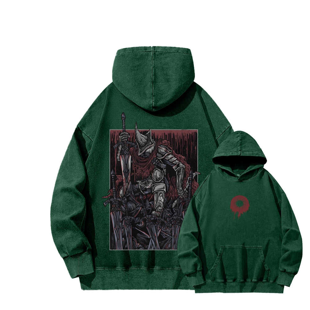 Dark Souls Unisex Washed Hoodie 2601009857