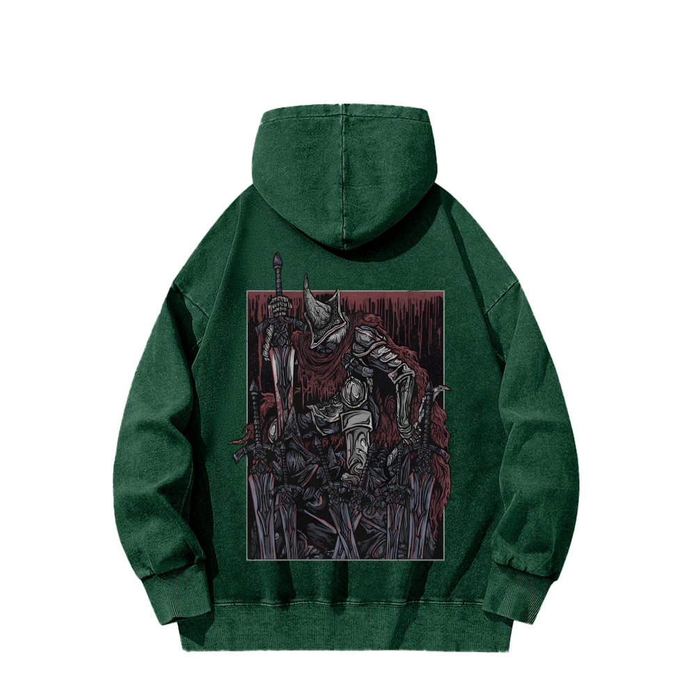Dark Souls Unisex Washed Hoodie 2601009857