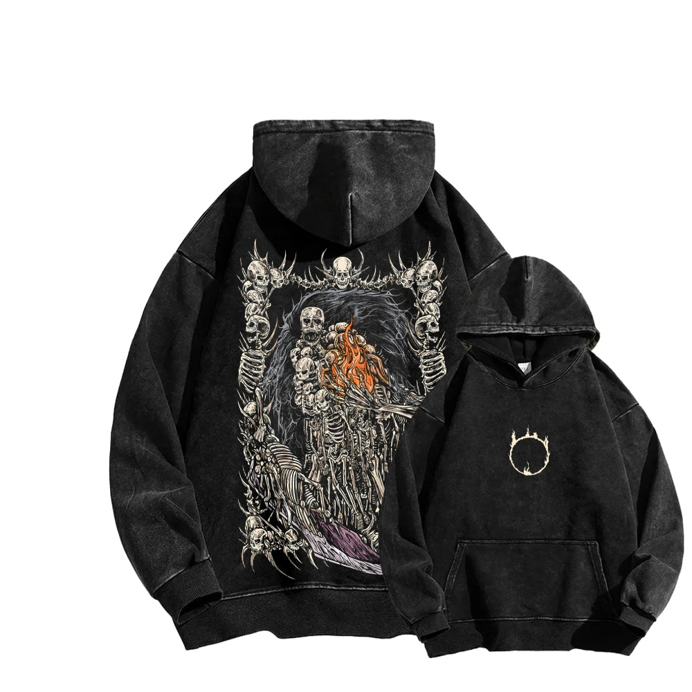 Dark Souls Unisex Washed Hoodie 2601009860
