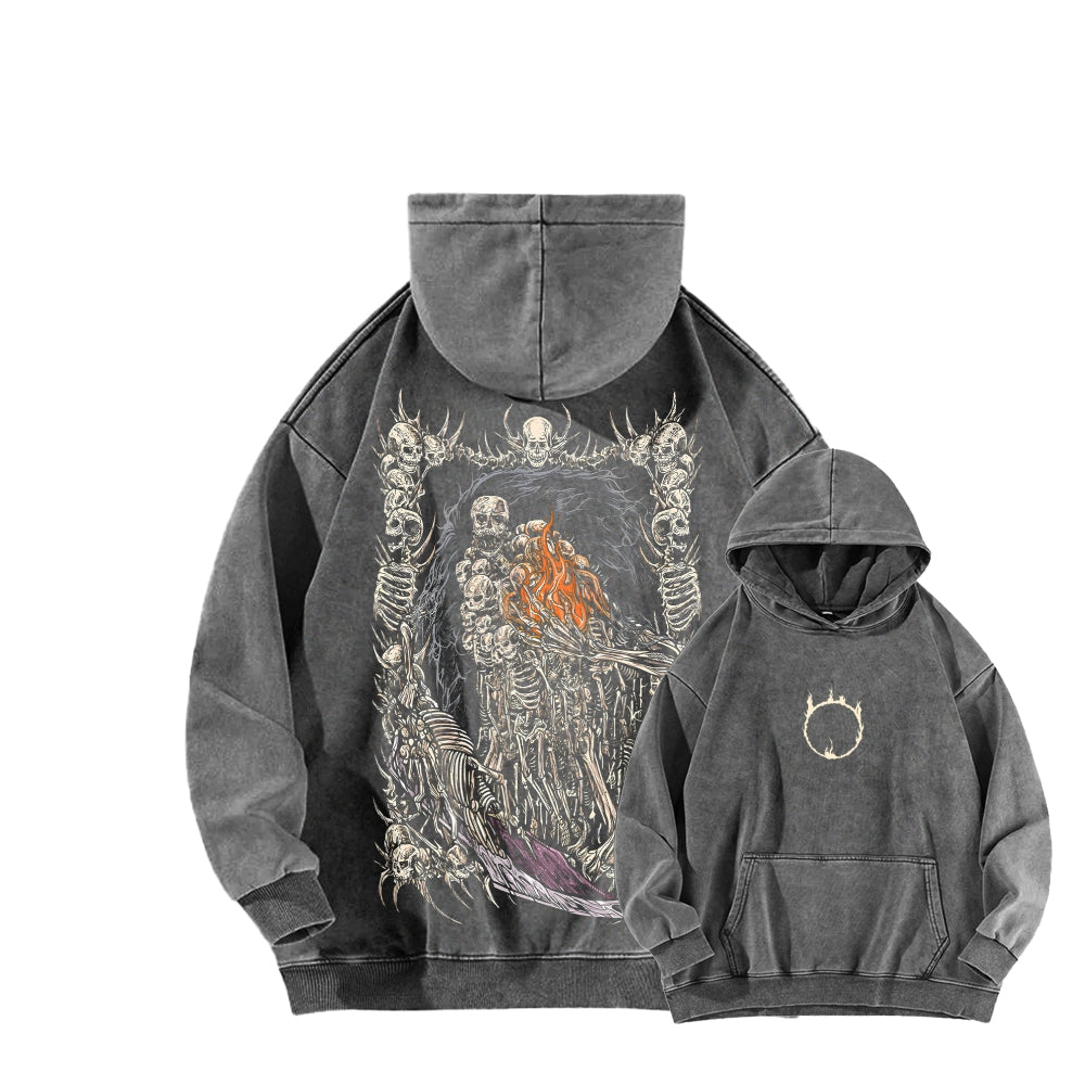 Dark Souls Unisex Washed Hoodie 2601009860
