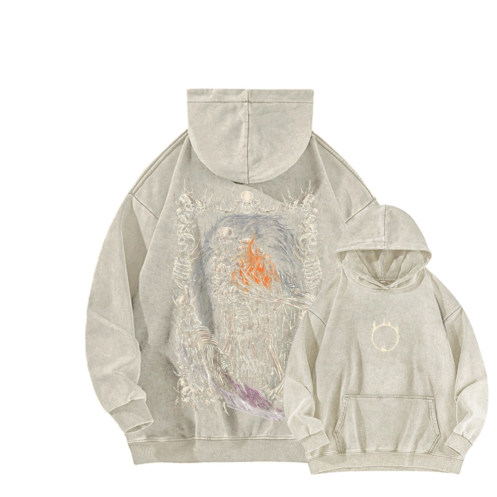 Dark Souls Unisex Washed Hoodie 2601009860