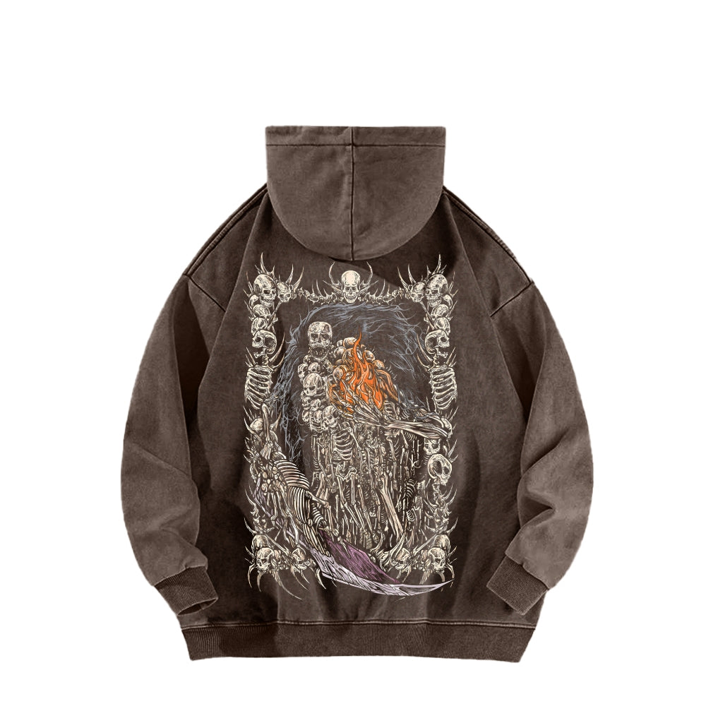 Dark Souls Unisex Washed Hoodie 2601009860