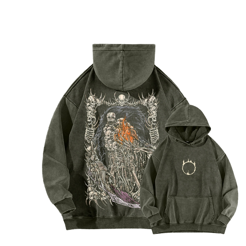 Dark Souls Unisex Washed Hoodie 2601009860