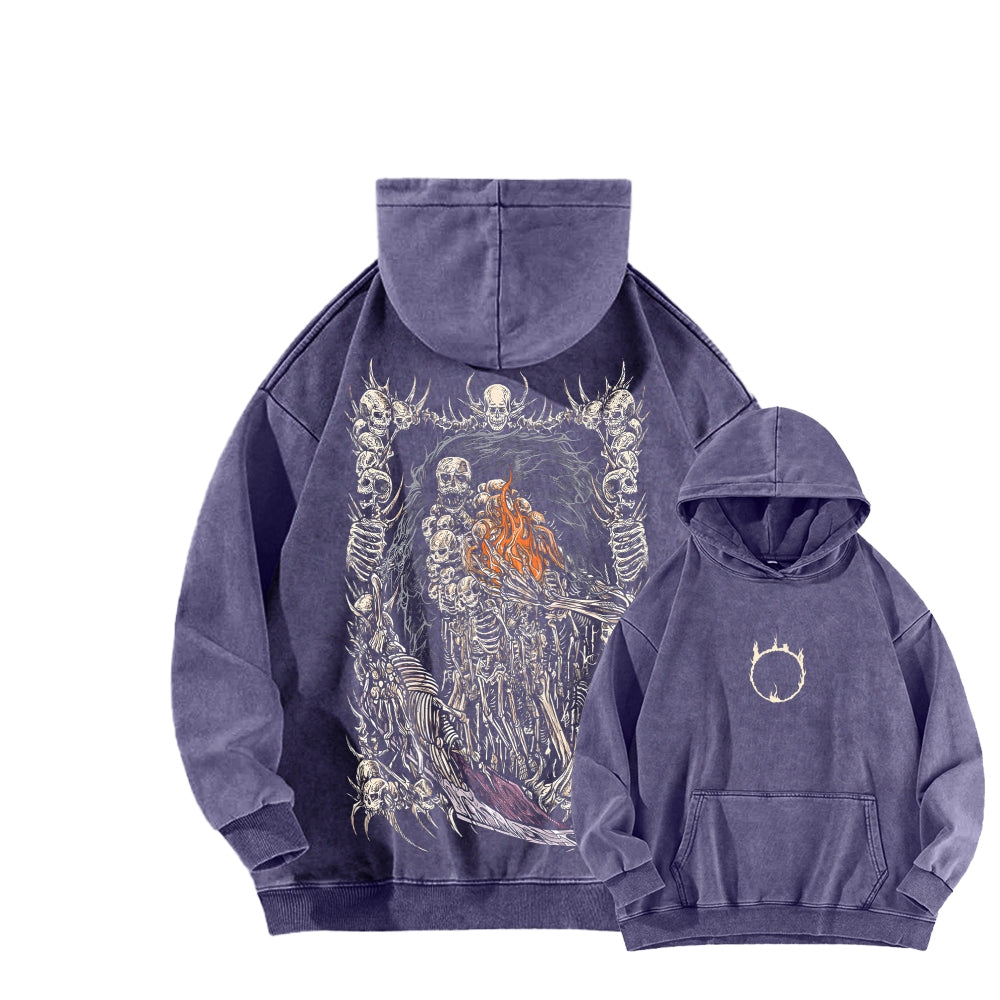 Dark Souls Unisex Washed Hoodie 2601009860