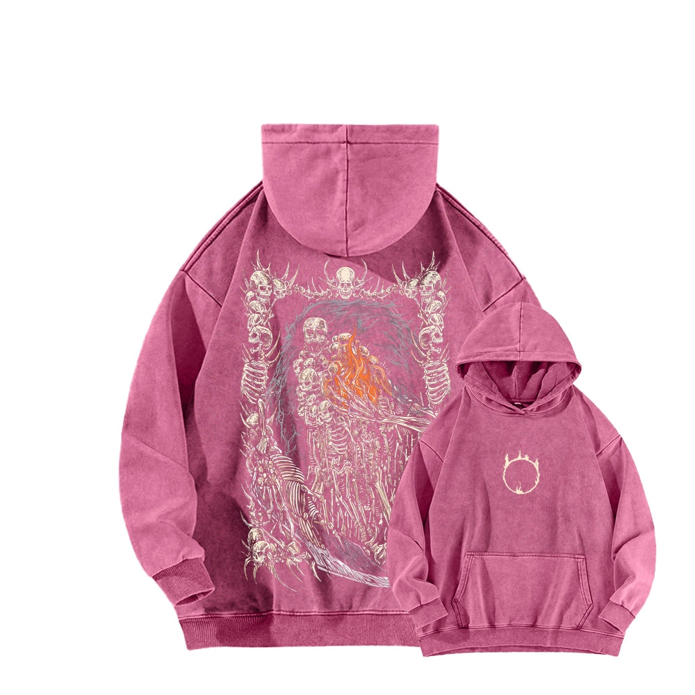 Dark Souls Unisex Washed Hoodie 2601009860