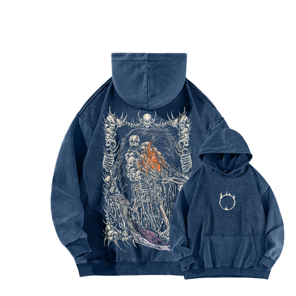 Dark Souls Unisex Washed Hoodie 2601009860