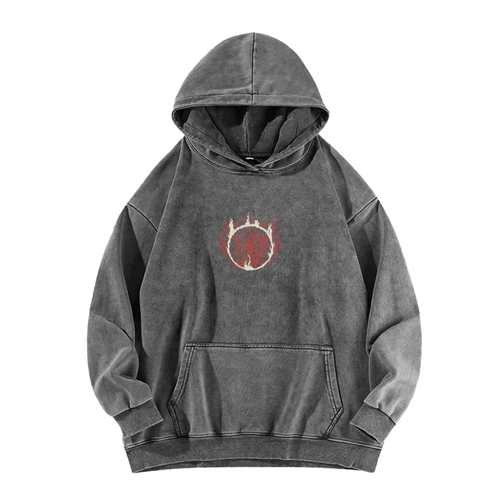 Dark Souls Unisex Washed Hoodie 2601009864