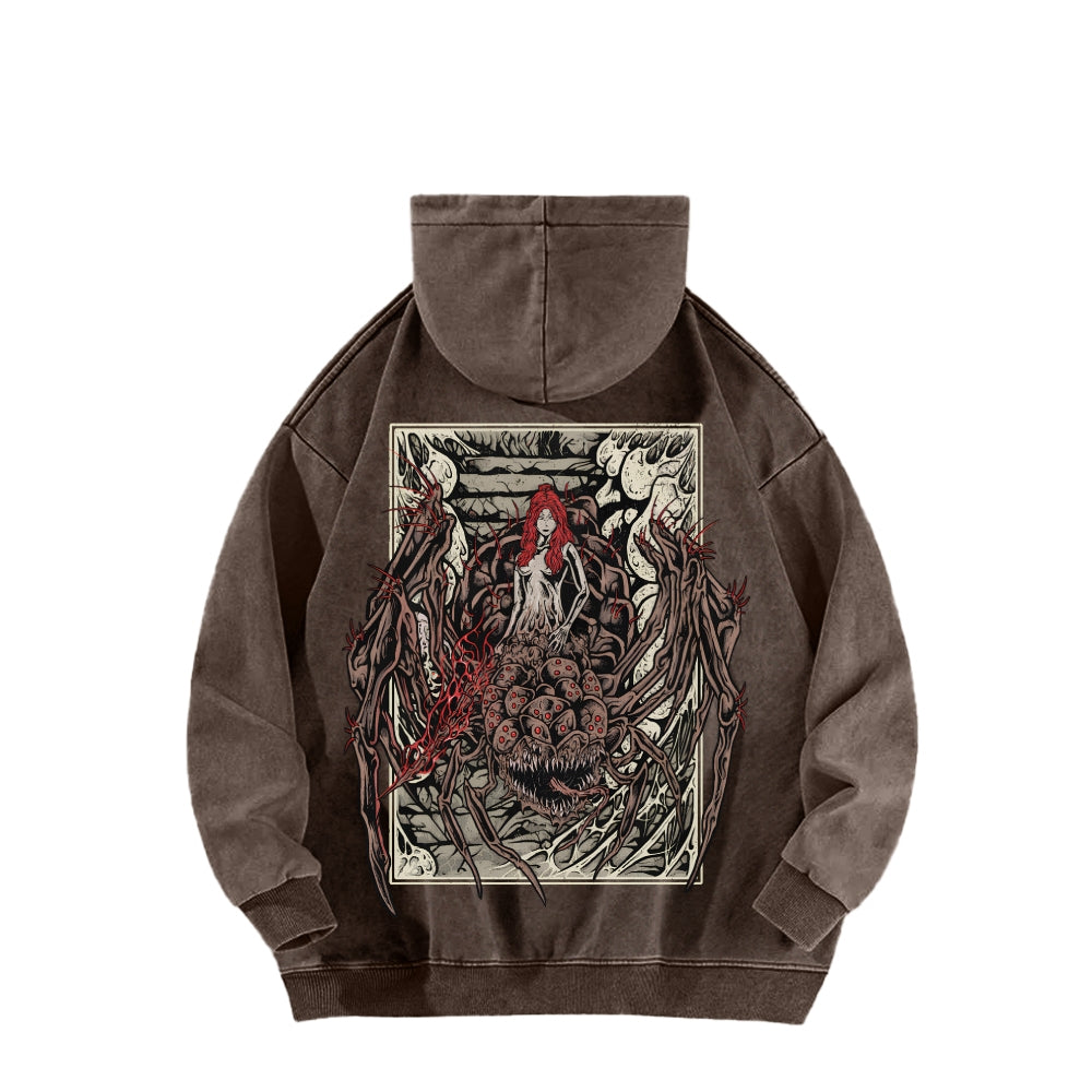 Dark Souls Unisex Washed Hoodie 2601009864