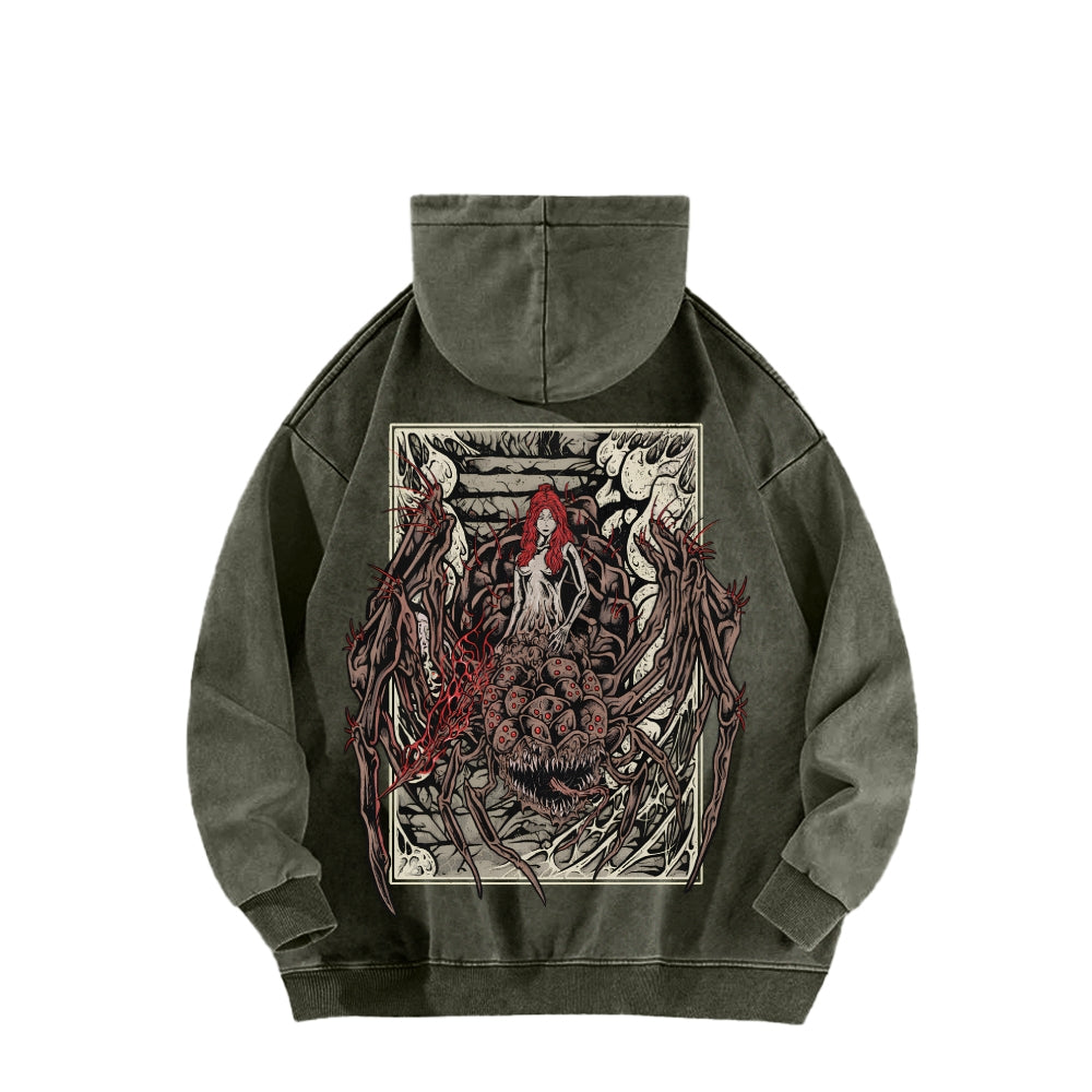 Dark Souls Unisex Washed Hoodie 2601009864