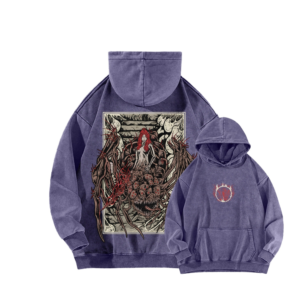 Dark Souls Unisex Washed Hoodie 2601009864