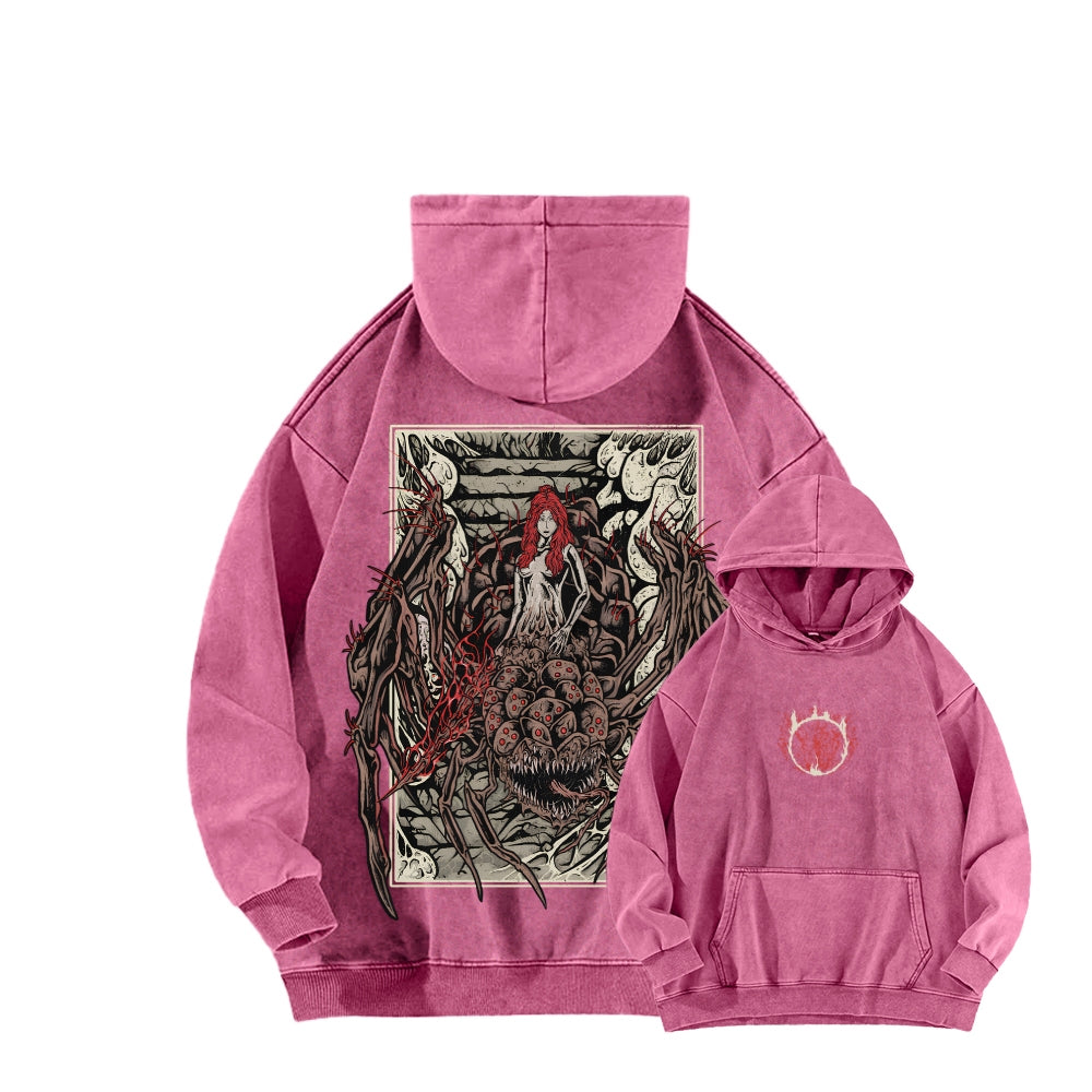 Dark Souls Unisex Washed Hoodie 2601009864