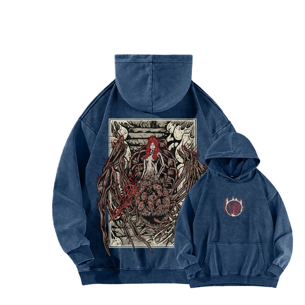 Dark Souls Unisex Washed Hoodie 2601009864