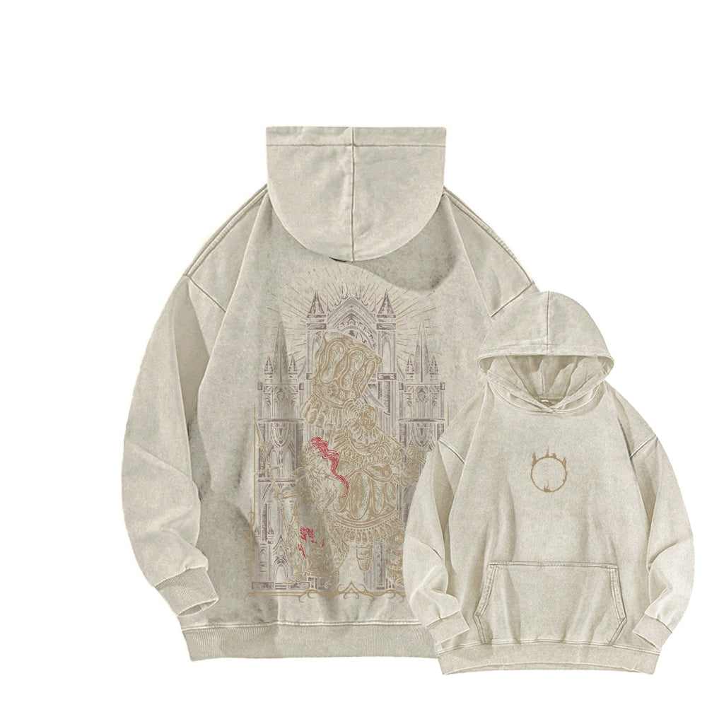 Dark Souls Unisex Washed Hoodie 2601009867