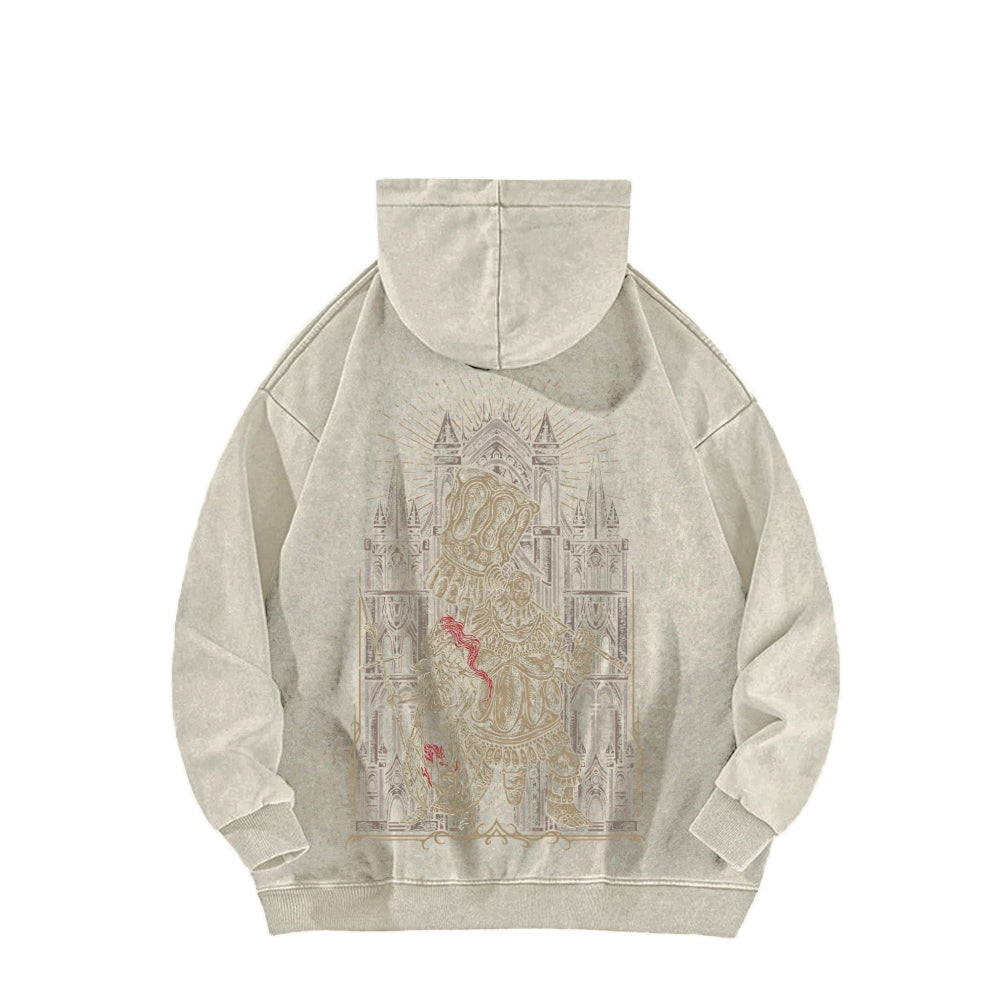 Dark Souls Unisex Washed Hoodie 2601009867