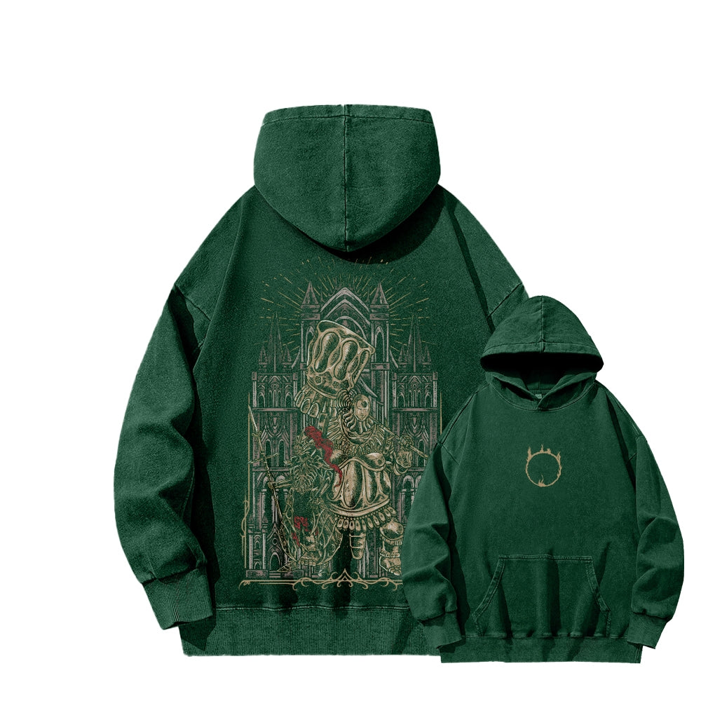 Dark Souls Unisex Washed Hoodie 2601009867