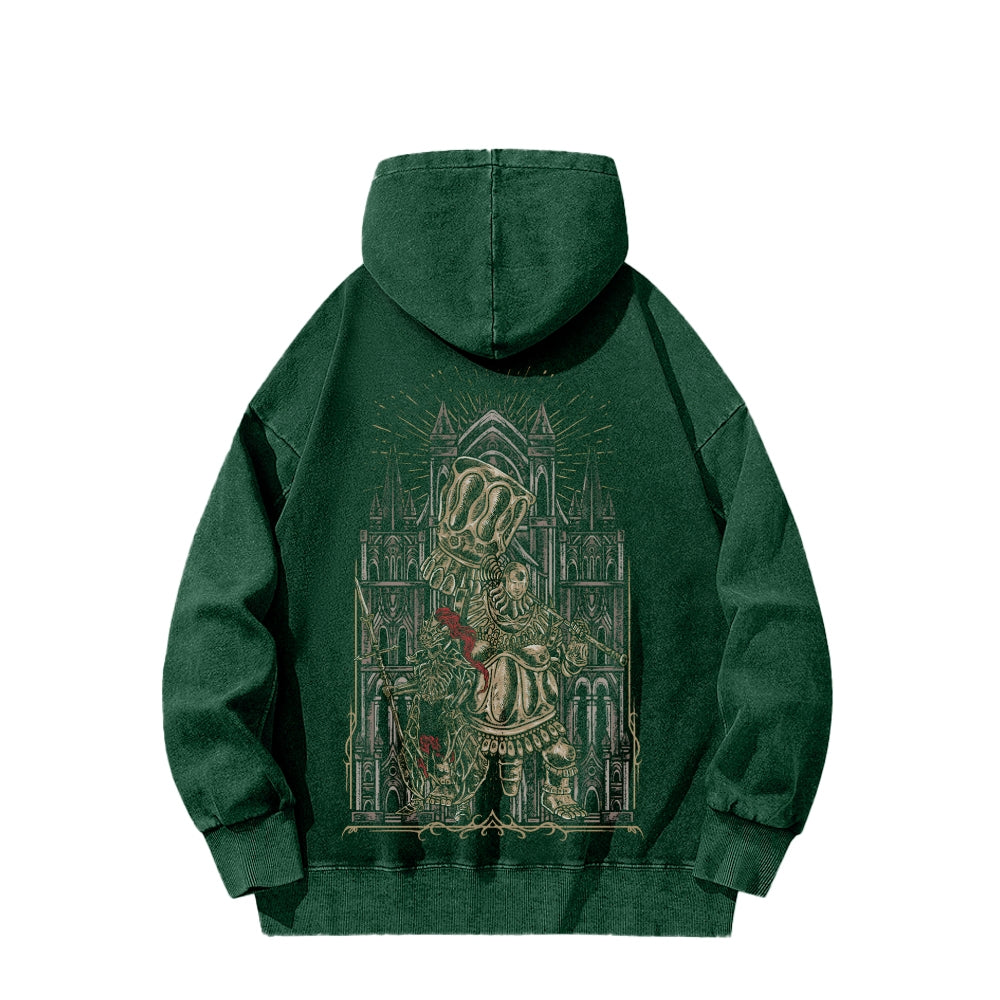 Dark Souls Unisex Washed Hoodie 2601009867