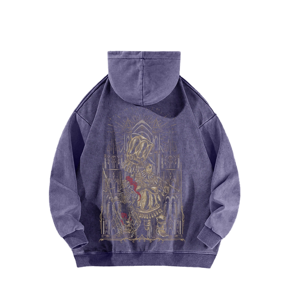 Dark Souls Unisex Washed Hoodie 2601009867