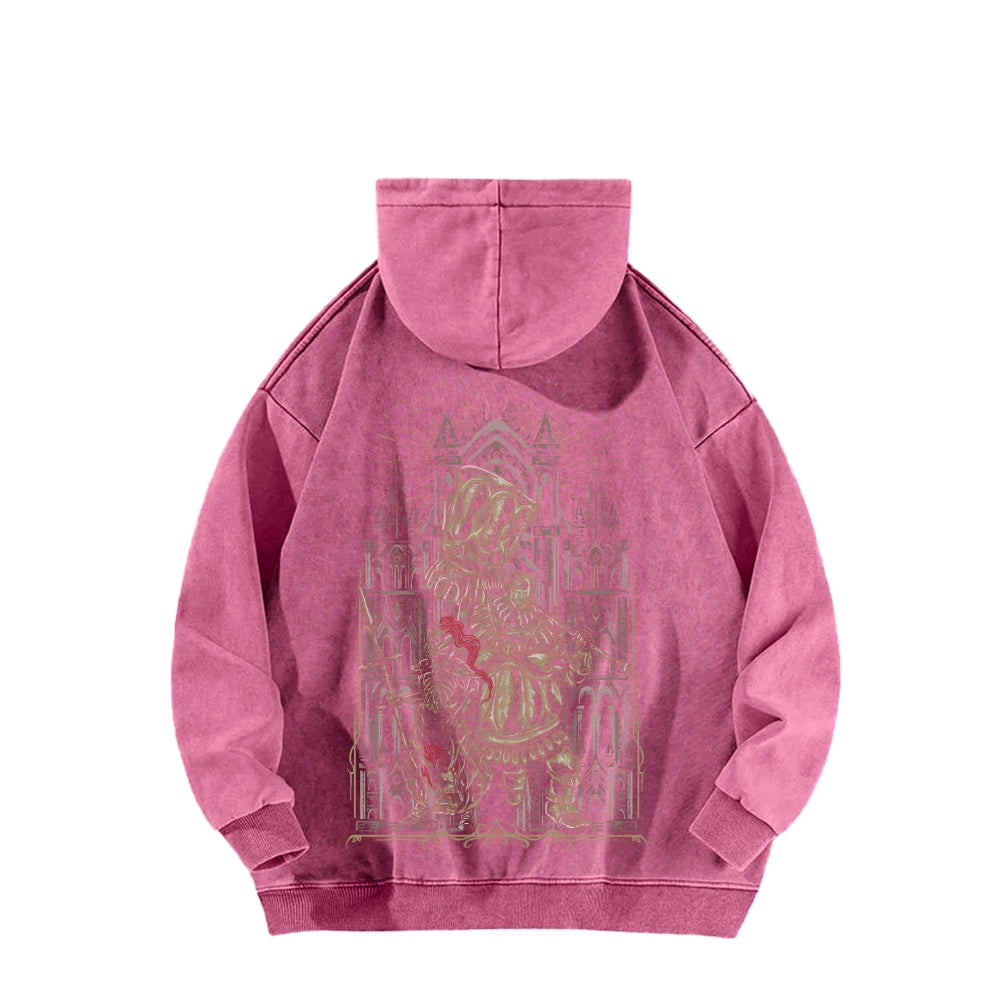 Dark Souls Unisex Washed Hoodie 2601009867
