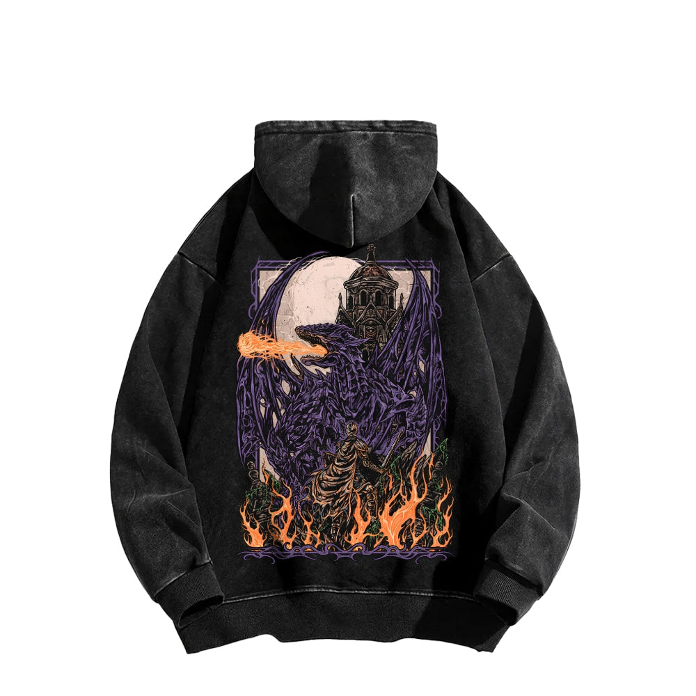 Dark Souls Unisex Washed Hoodie 2601009875